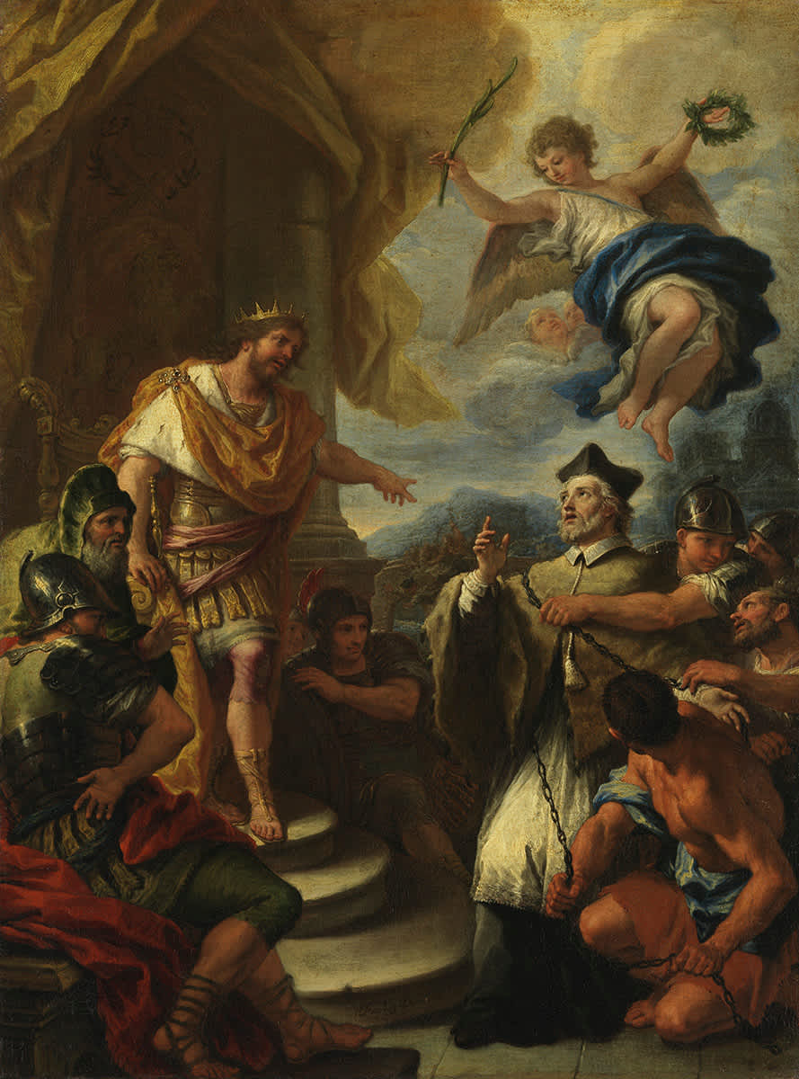 Johann Nepomuk vor König Wenzel