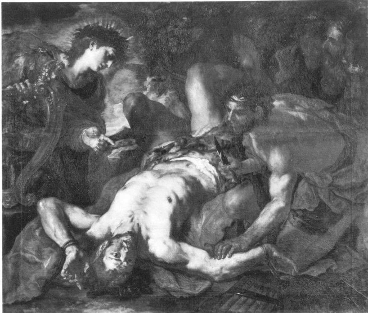 Apoll schindet Marsyas