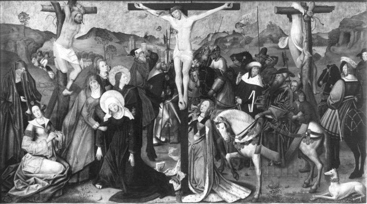 Kreuzigungsaltar: Kreuzigung Christi