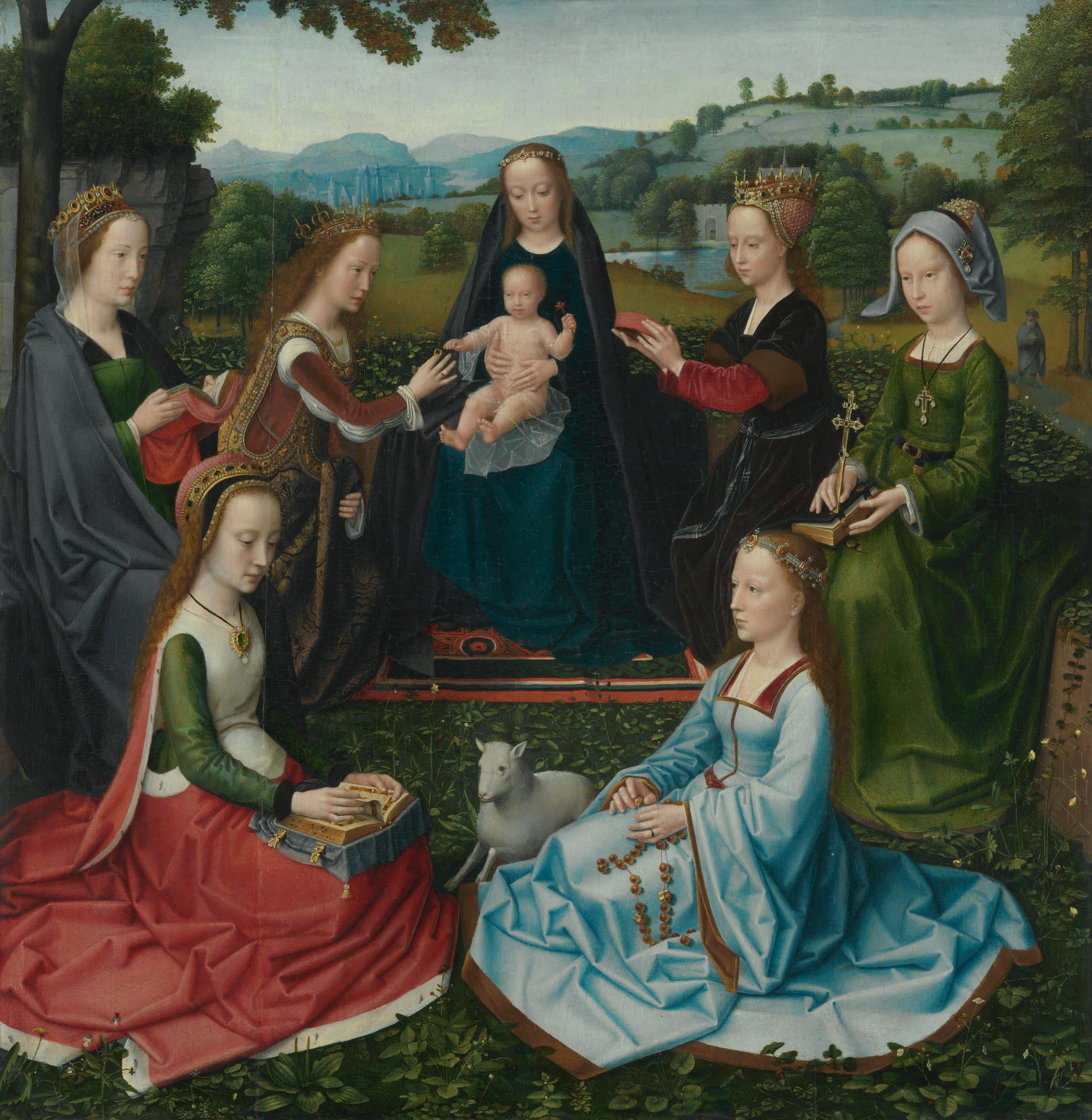 Madonna mit weiblichen Heiligen