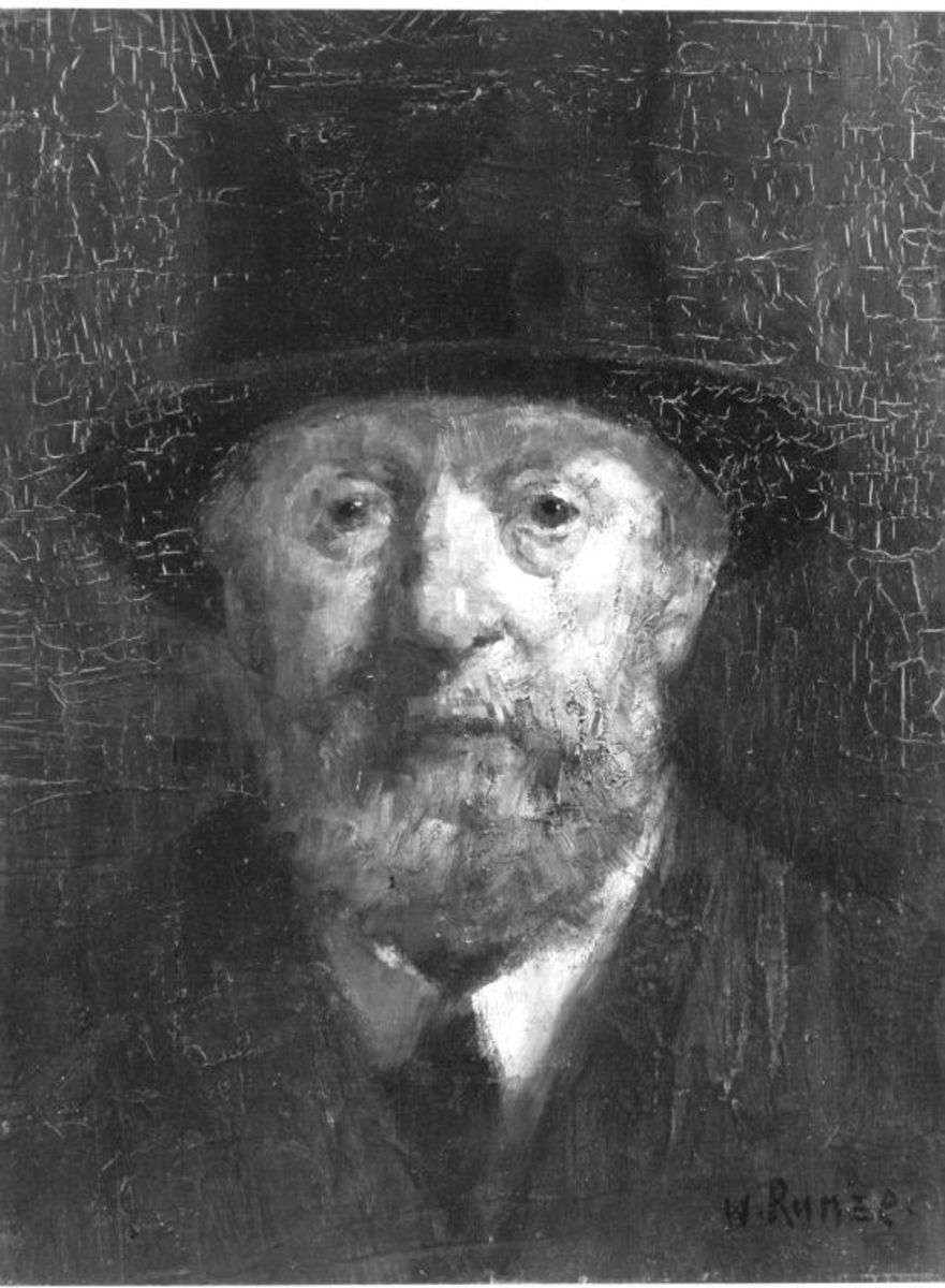 Mann mit Zylinderhut (Männerkopf)