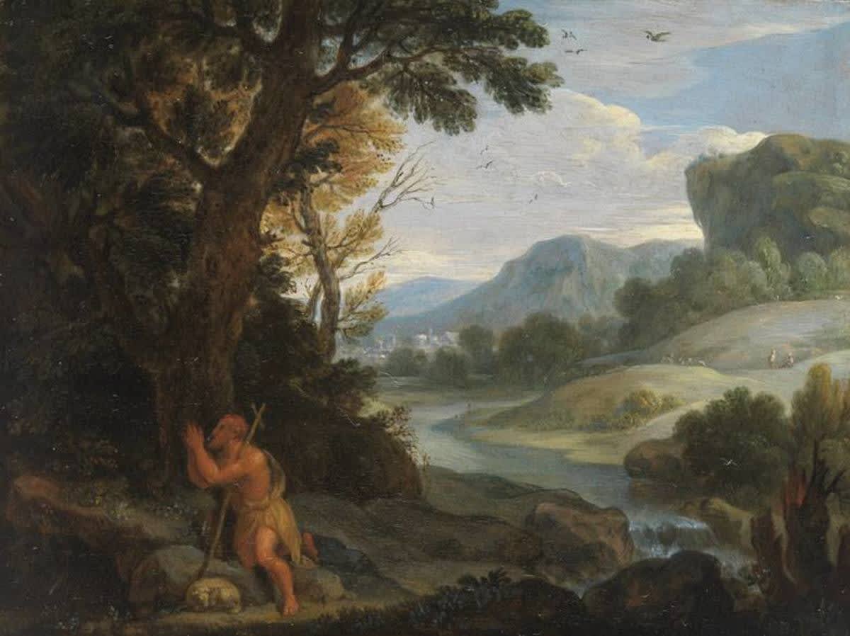 Landschaft mit Johann Baptista