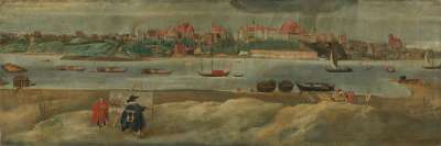 Ansicht der Stadt Warschau