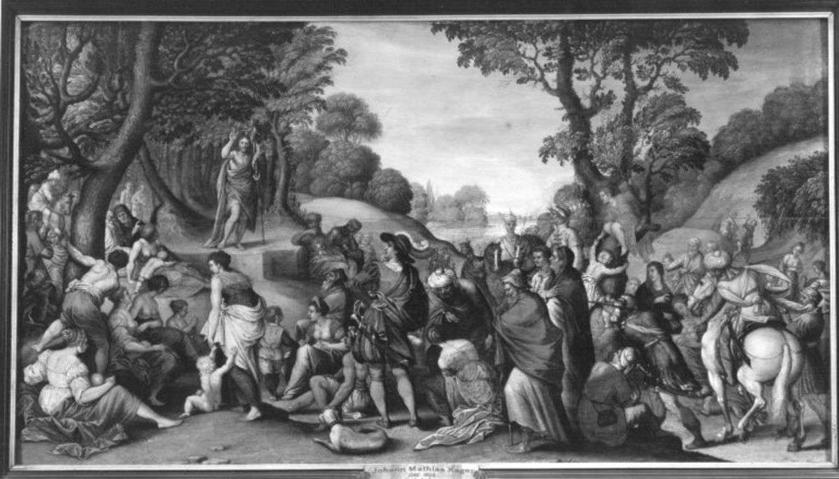 Johannes predigt in der Wüste