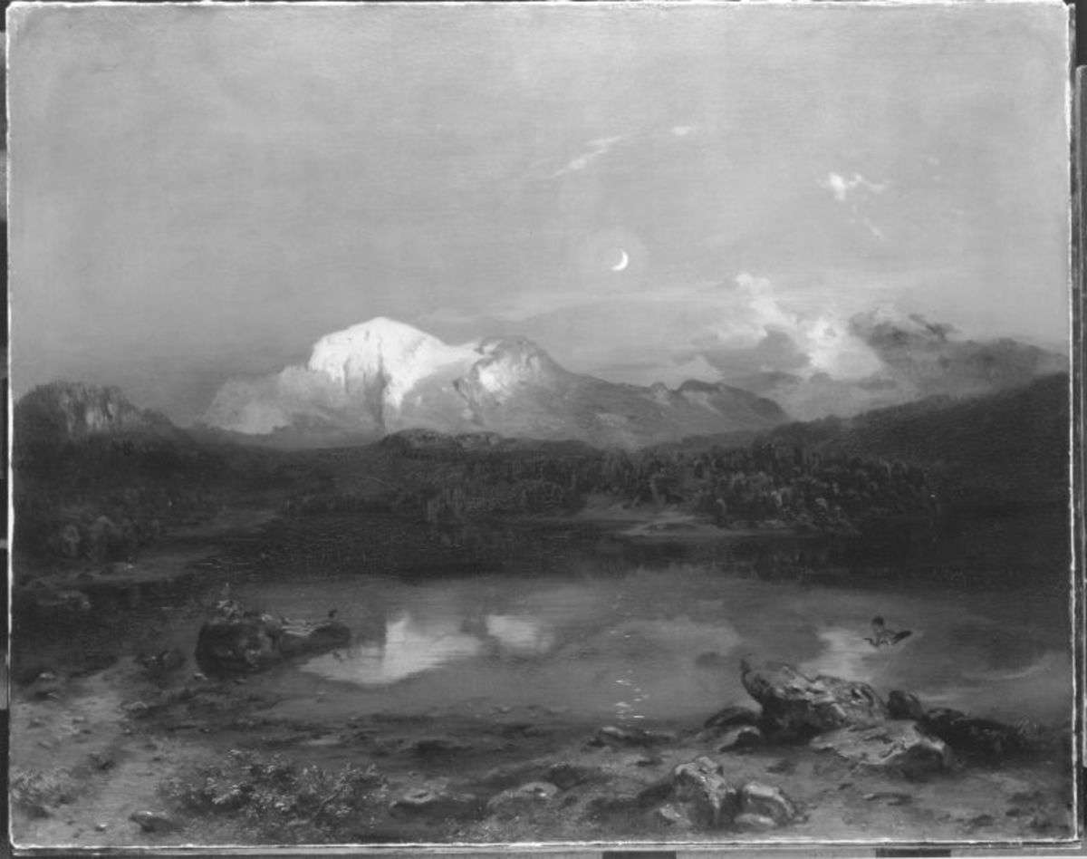 Der Hohe Göll mit dem Hintersee