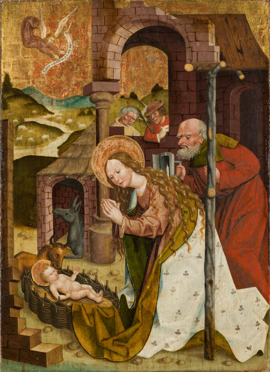 Geburt Christi
(Rückseite: Begegnung an der Goldenen Pforte)