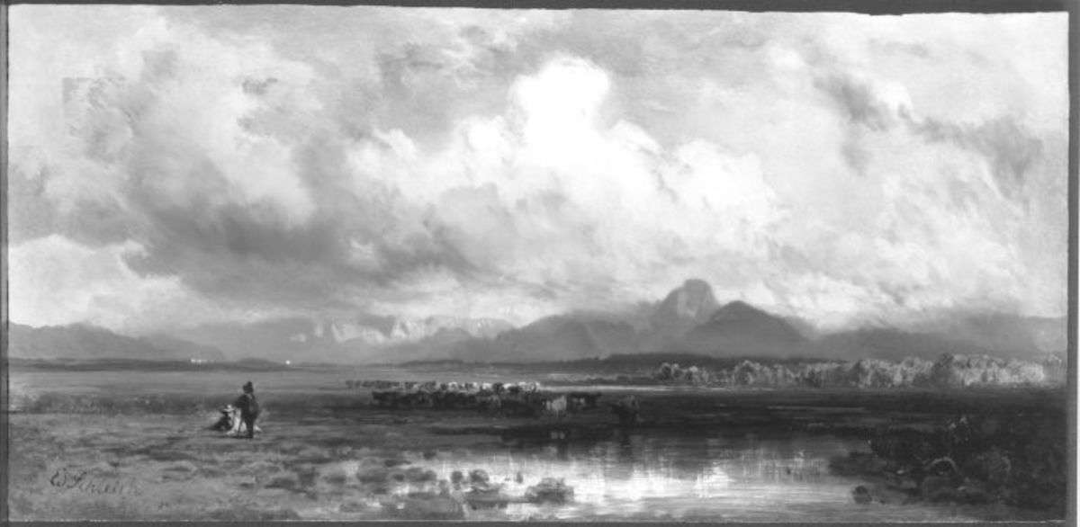 Vorgebirgslandschaft am Abend