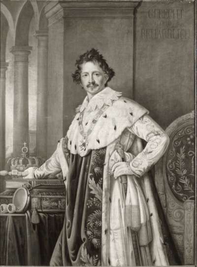 König Ludwig I. von Bayern im Krönungsornat