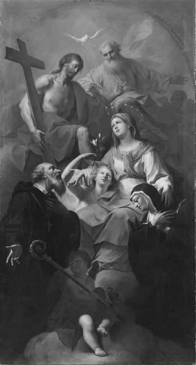 Heilige Dreifaltigkeit mit den hll. Maria, Benedikt und Scholastika