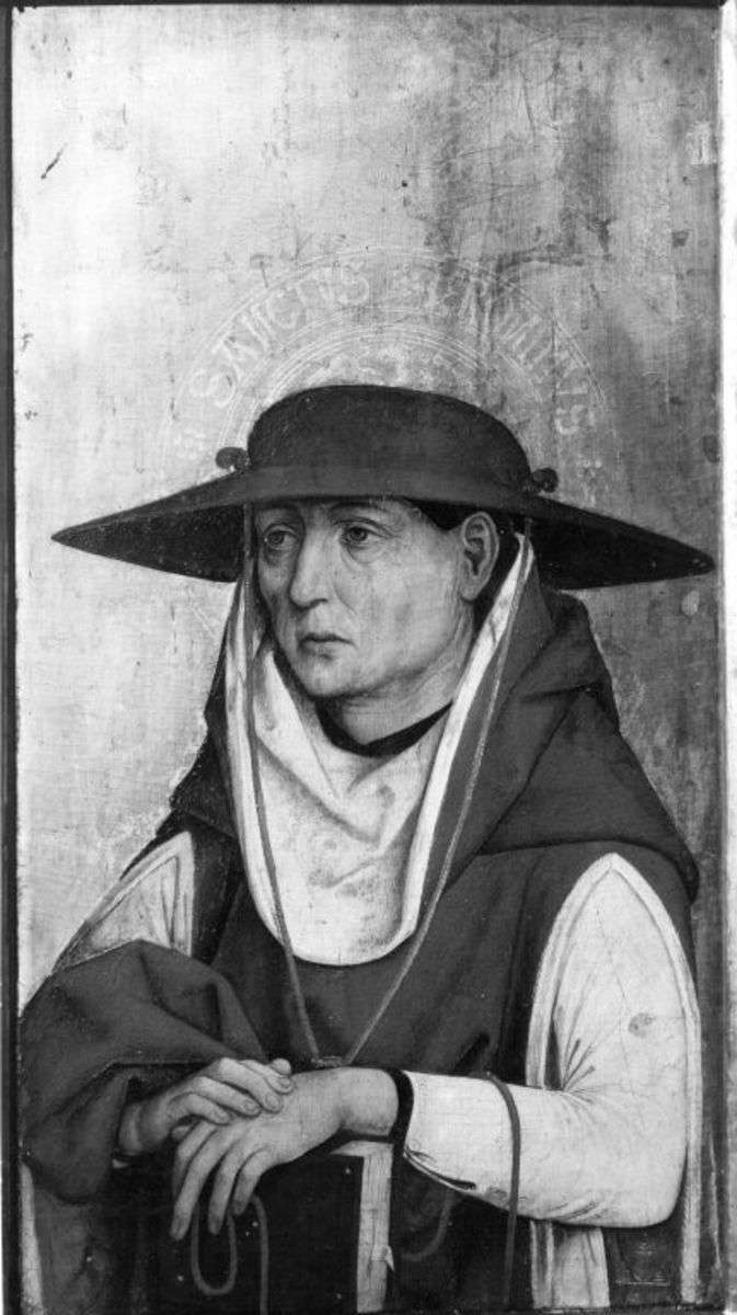 Hl. Hieronymus
Außenseite: Marter der Zehntausend