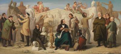 Die von König Ludwig I. in Tätigkeit gesetzten Bildhauer