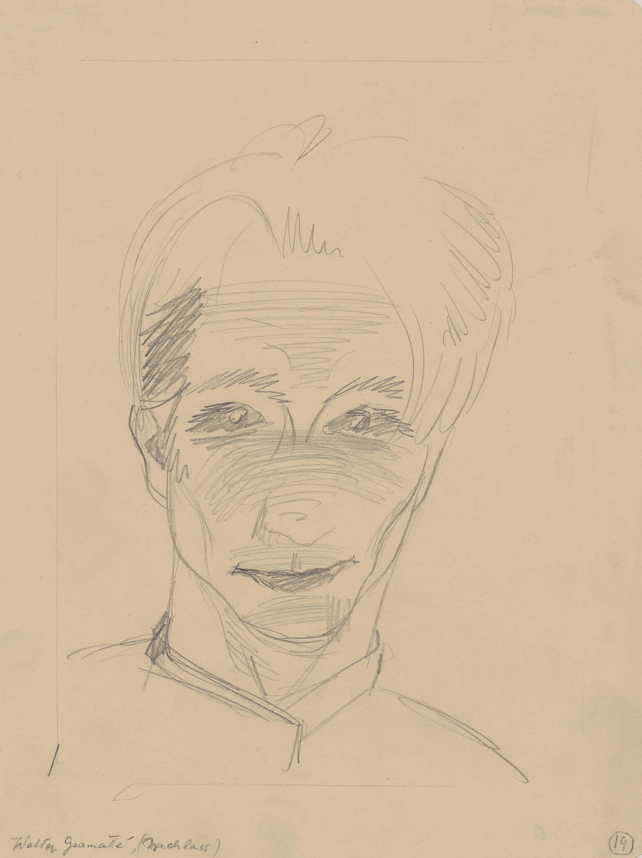 Männliches Gesicht (Selbstporträt)