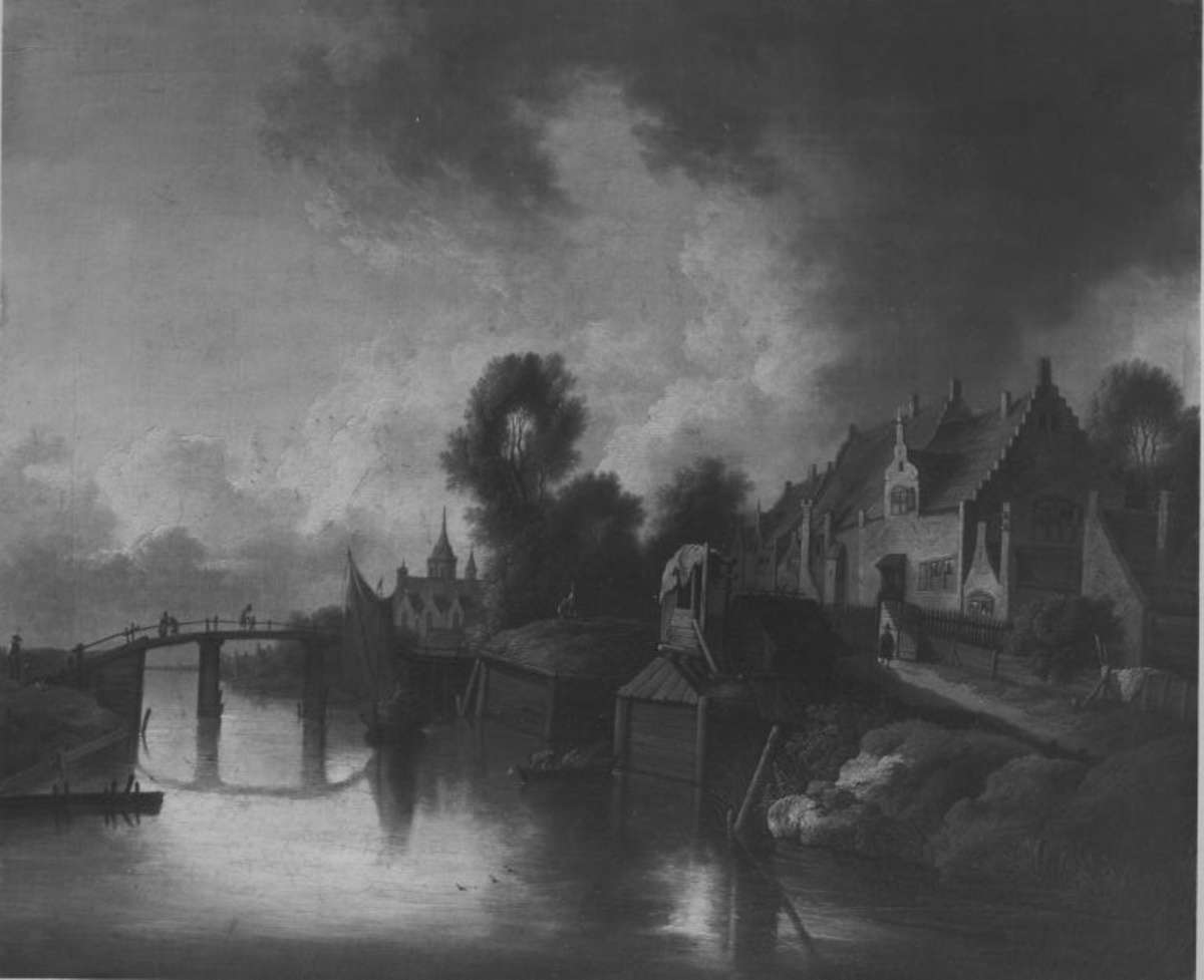 Ortschaft an einem Fluss