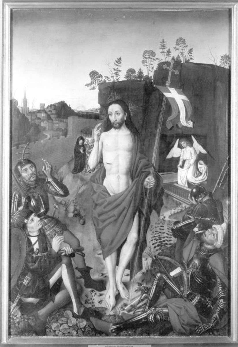 Angst-Altar: Auferstehung Christi
(Rückseite: Dornenkrönung Christi)