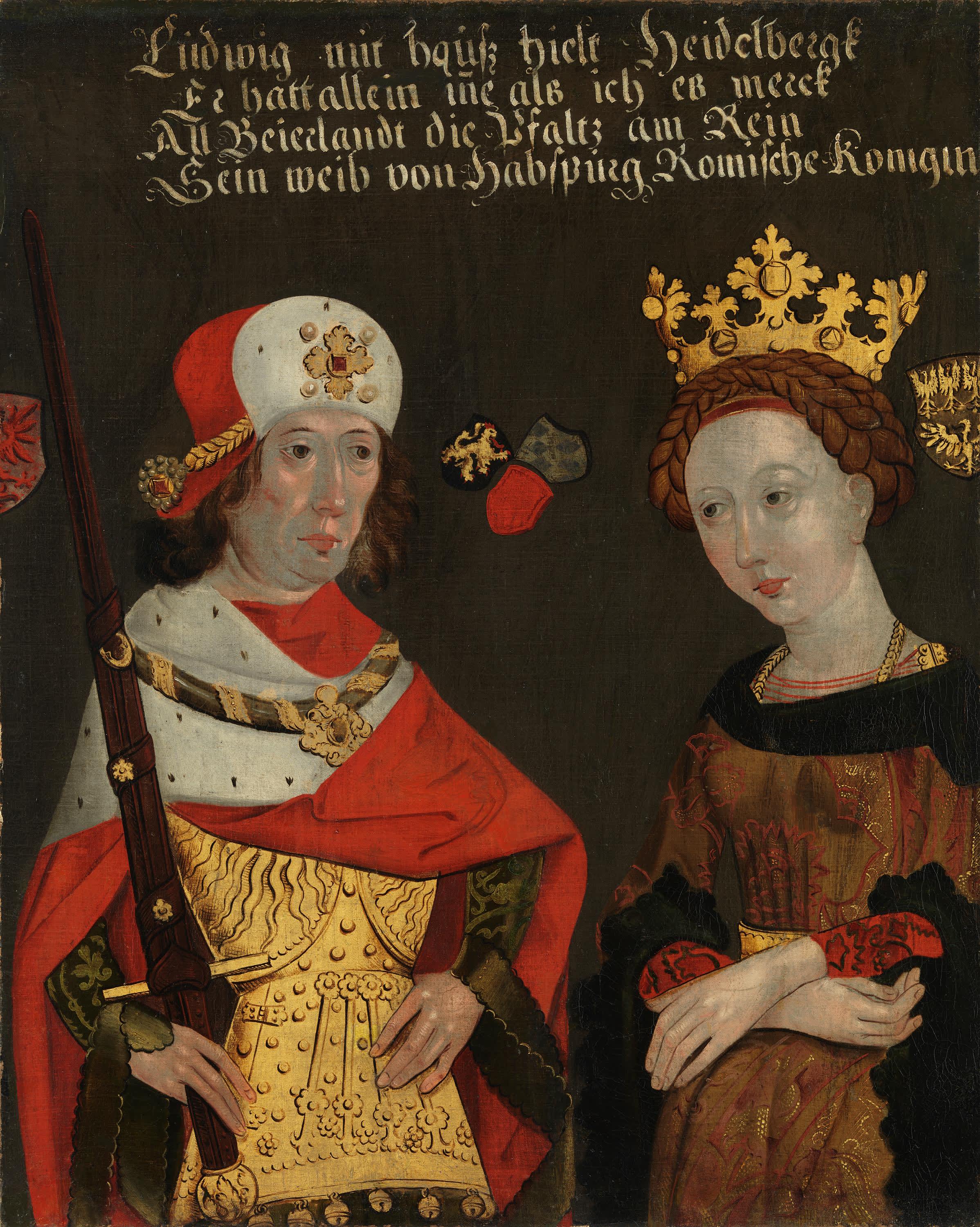 Bildnis des Herzogs Ludwig II. des Strengen mit seiner Gemahlin Mechthild