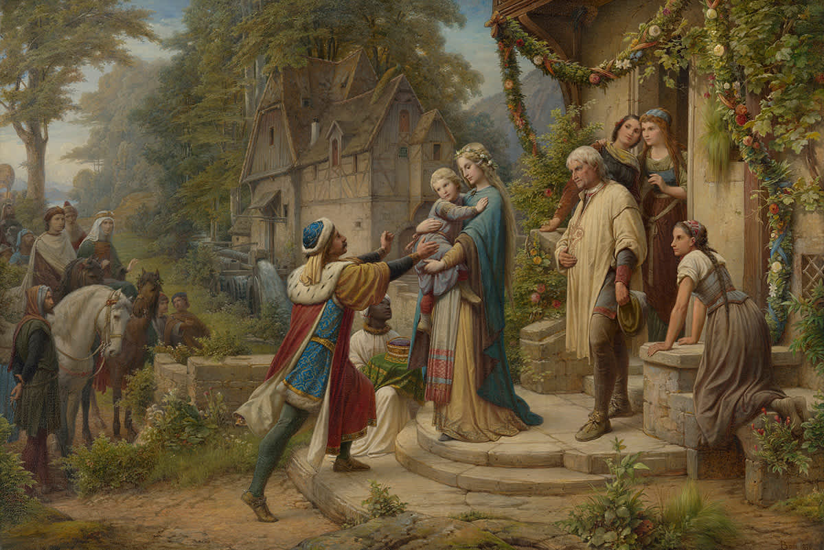 Die Sage von Pippin und Bertha (Triptychon, Mittelteil)