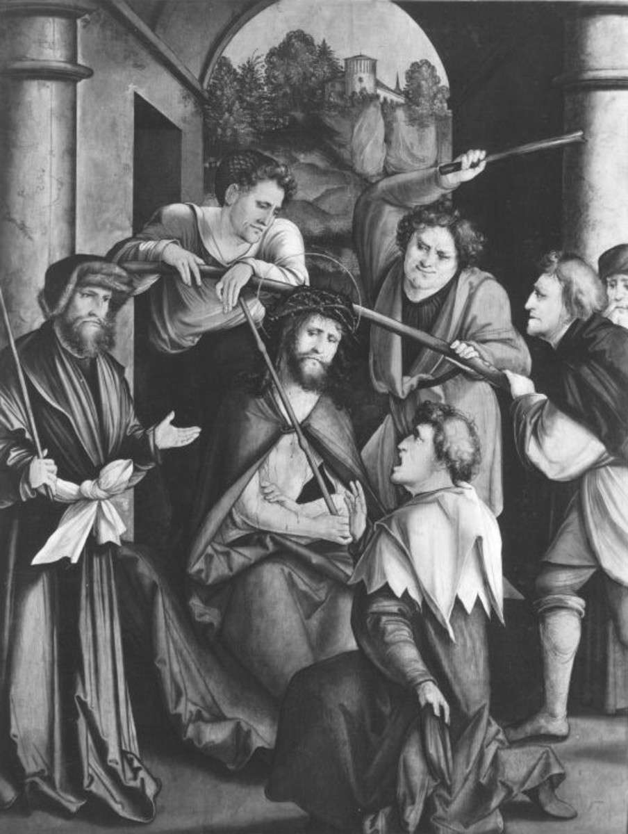 Christgartner Altar: Dornenkrönung Christi
(abgespaltene Rückseite von WAF 922)