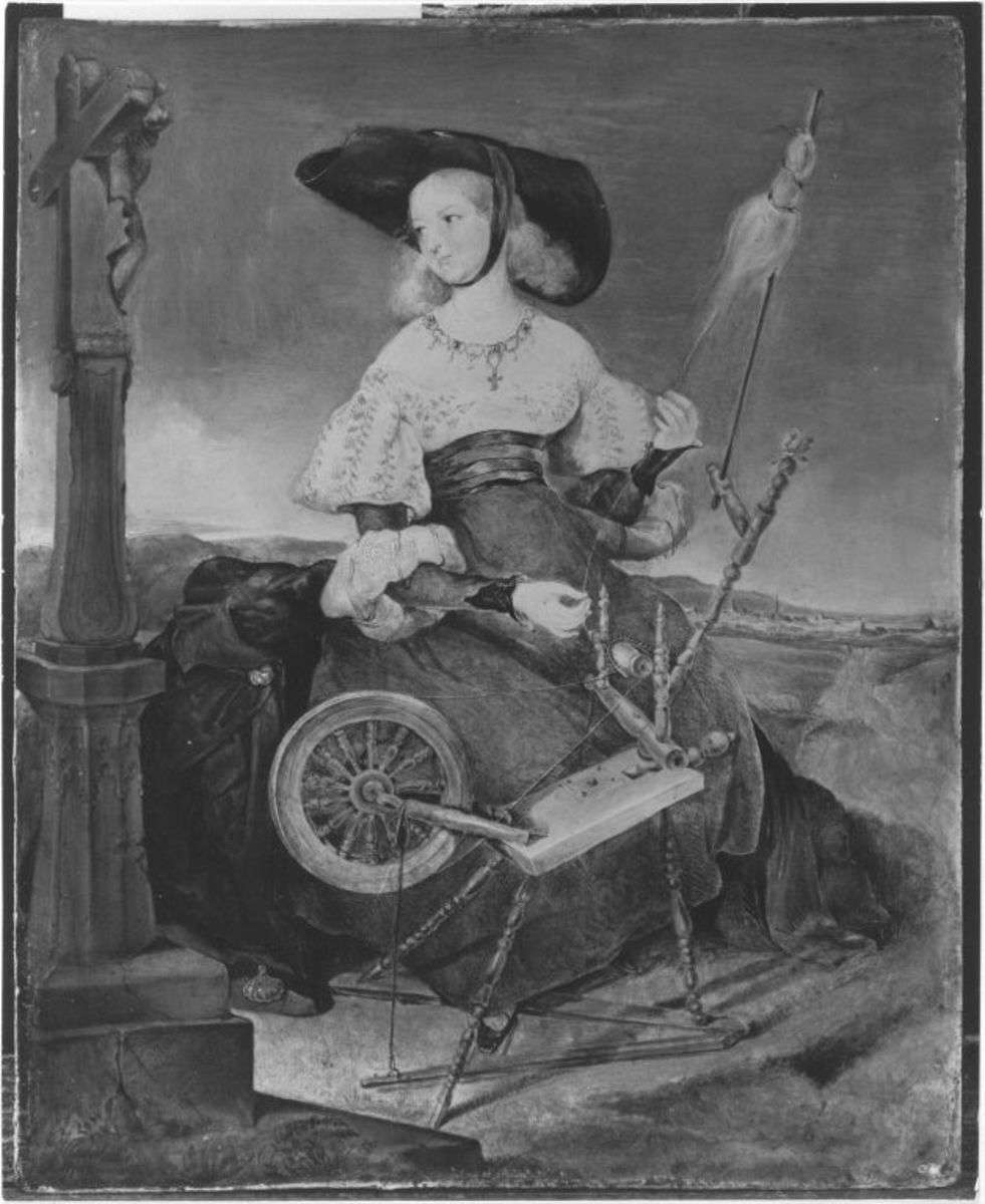 Die Spinnerin am Kreuz