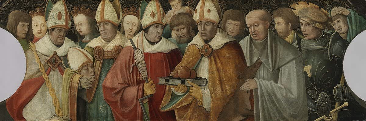 Predella mit Vierzehn Nothelfern