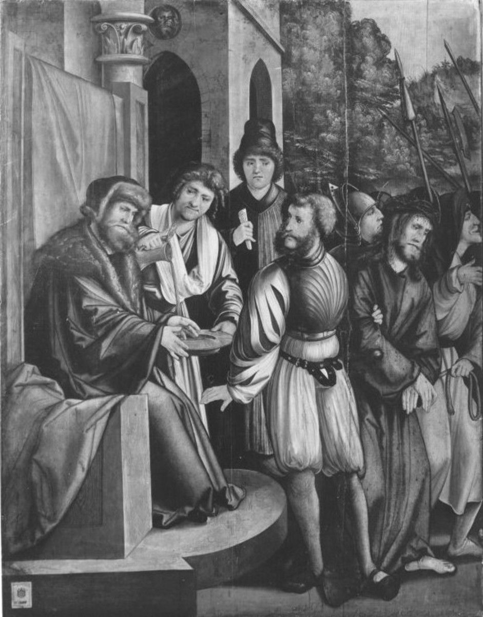 Sammlung Christgartner Altar Christus vor Pilatus (abgespaltene