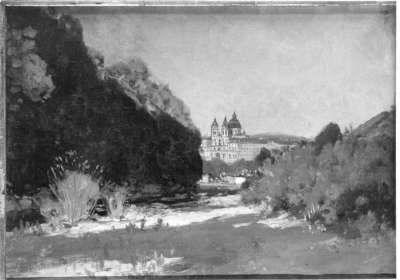 Landschaft bei Stift Melk