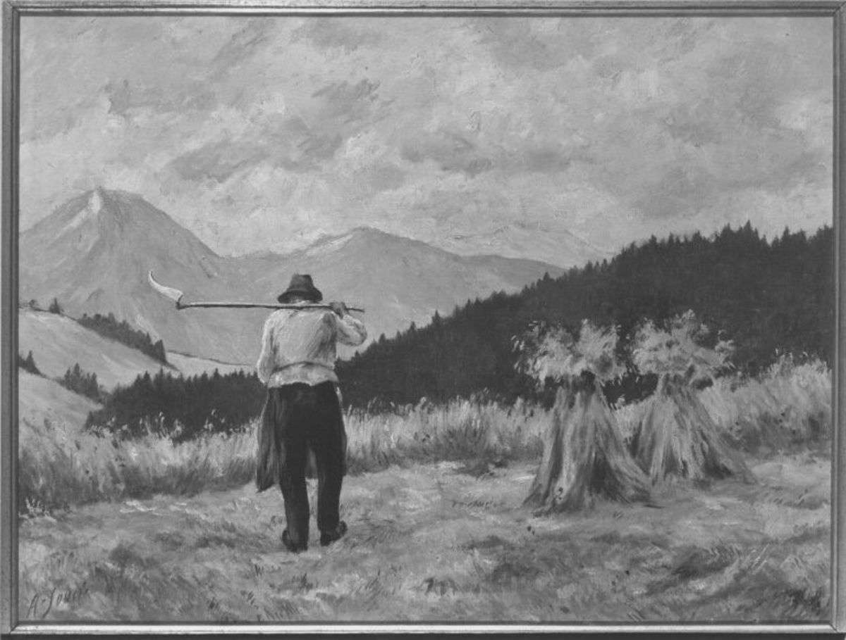 Schnitter im Kornfeld