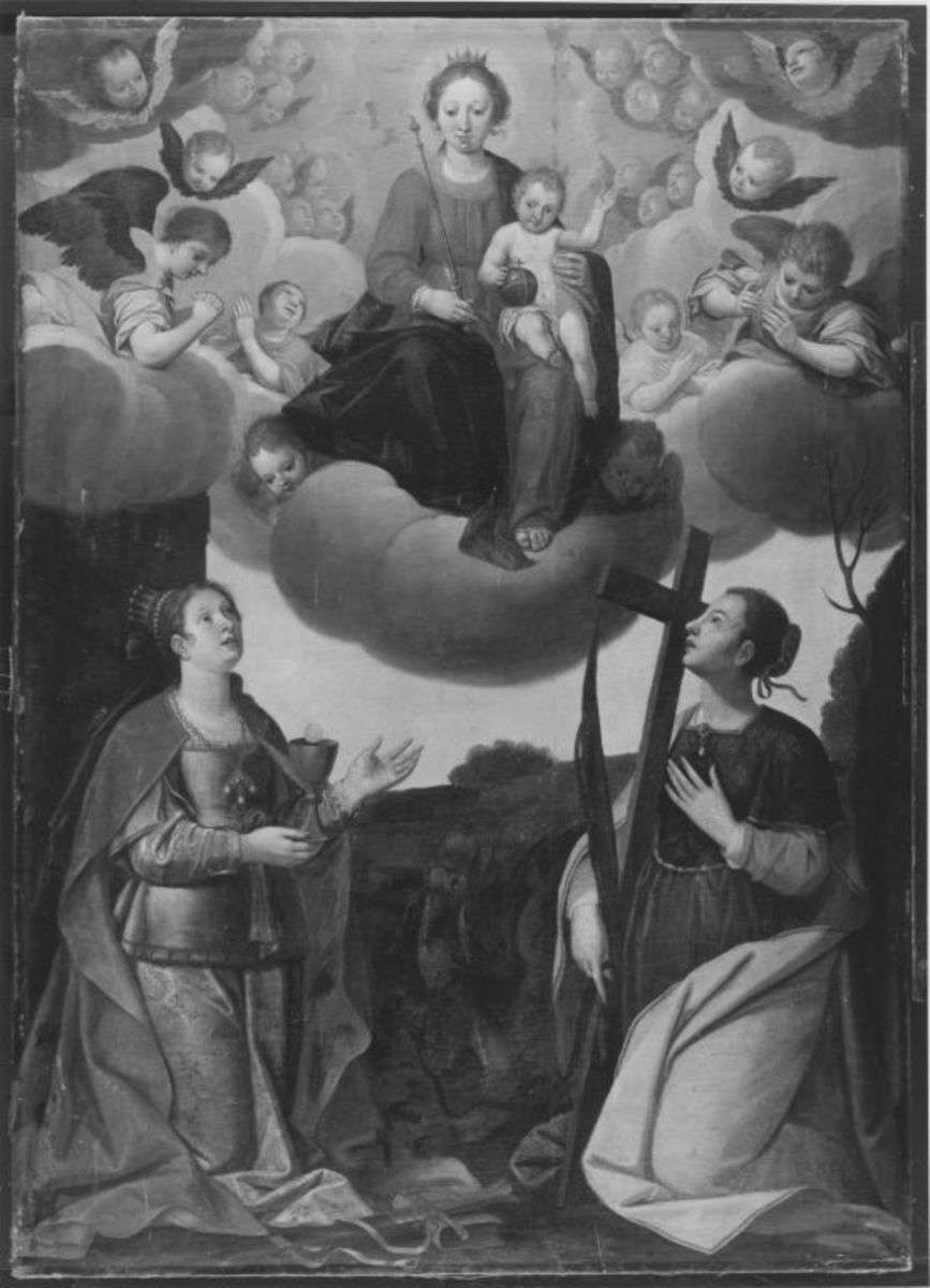 Maria mit Kind in der Glorie und den hll. Barbara und Margaretha