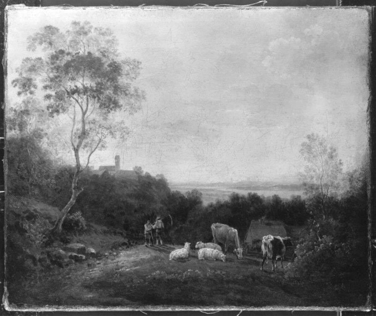 Blick von Oberföhring auf München
