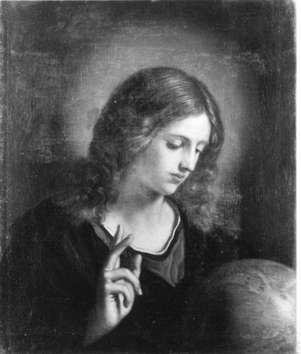 Der jugendliche Heiland mit Weltkugel