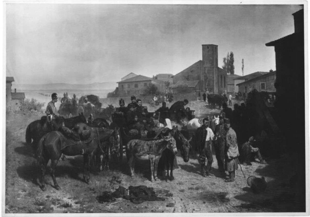 Szene aus dem österreichisch-italienischen Krieg