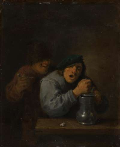 Zwei singende Bauern