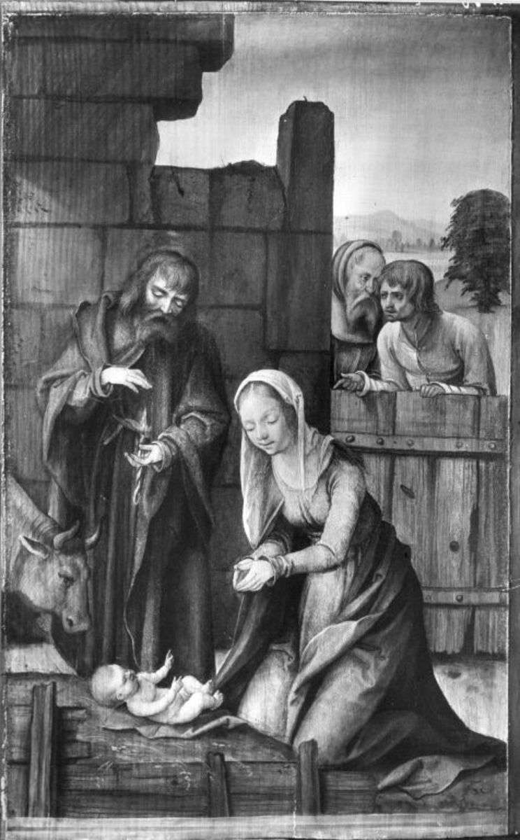 Marienaltar, Teil des rechten Standflügels: Geburt Christi