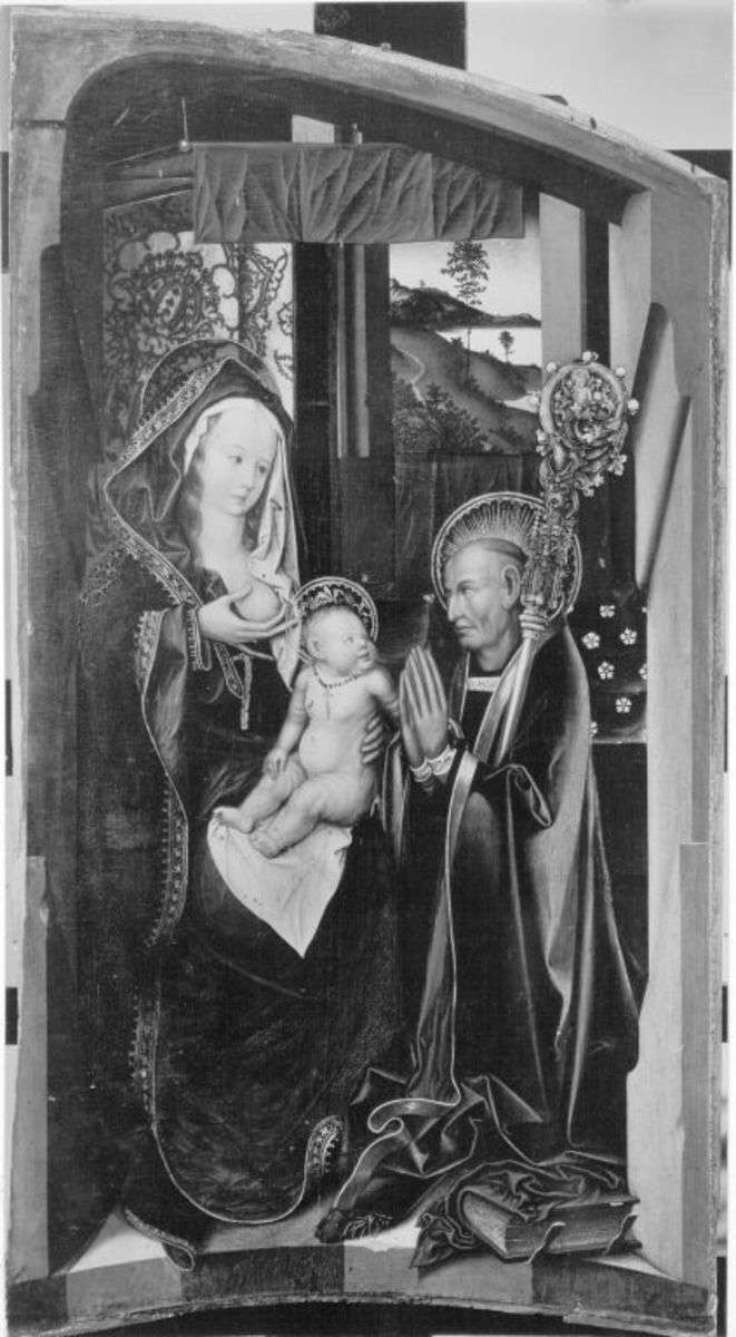 Teile eines Altares: Vision des hl. Bernhard