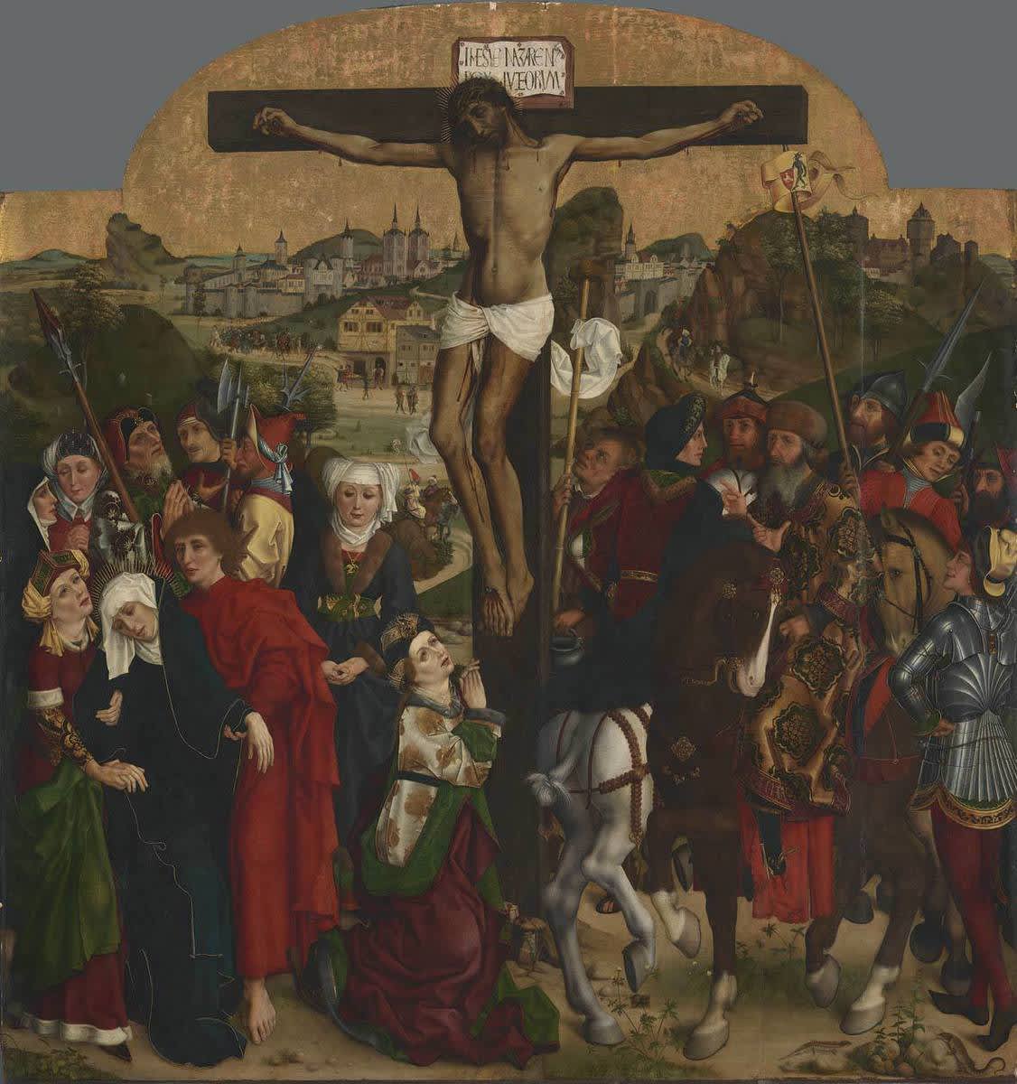 Kreuzigung Christi
(Rückseite: Hl. Anna Selbdritt)