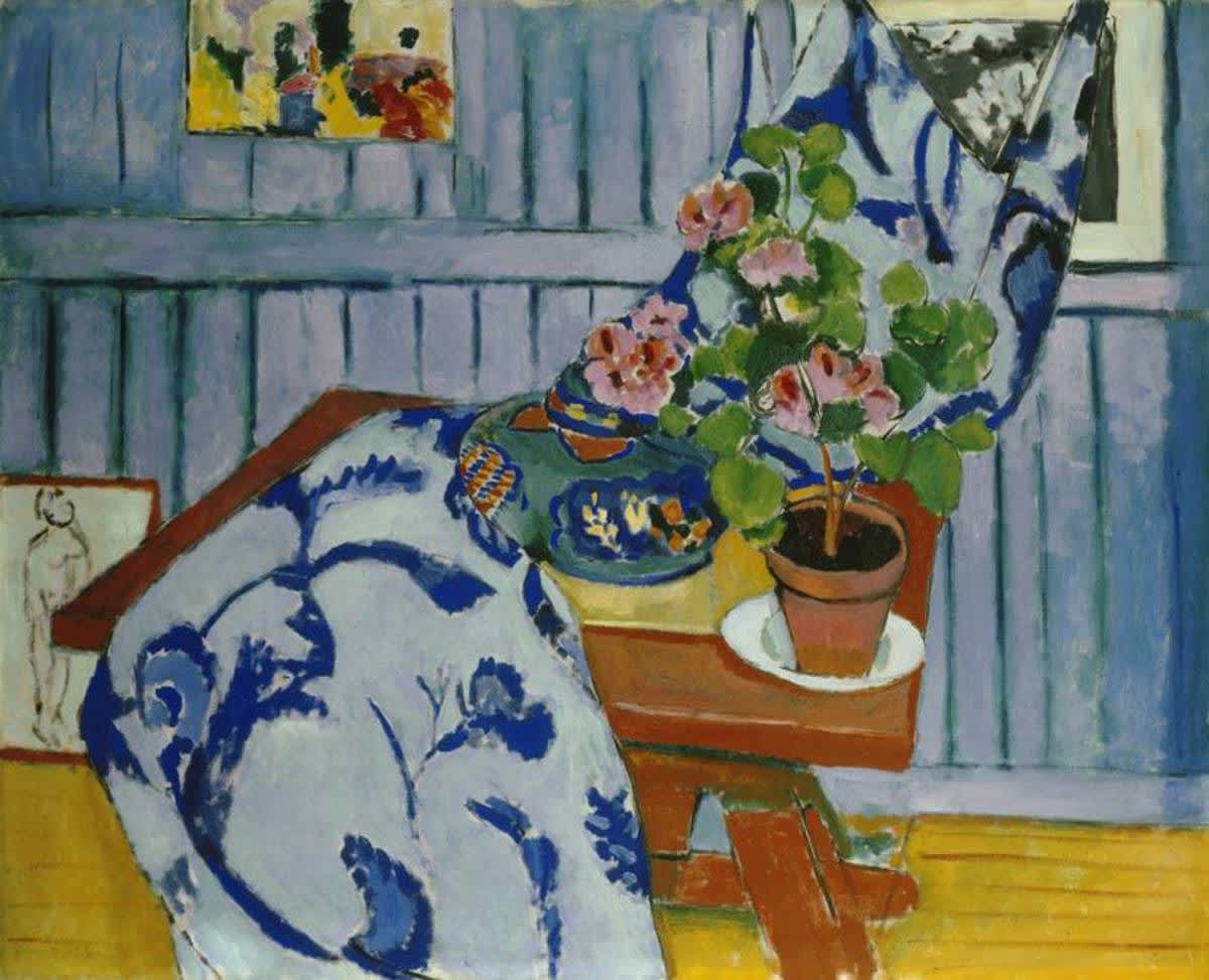 Nature morte au géranium