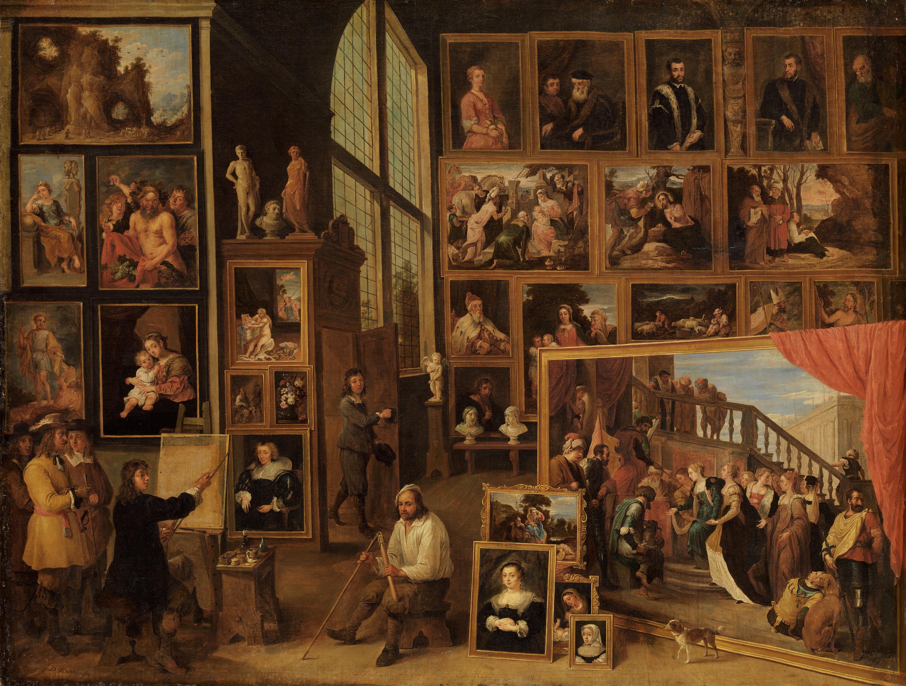 Ansicht der Galerie des Erzherzogs Leopold in Brüssel (I)