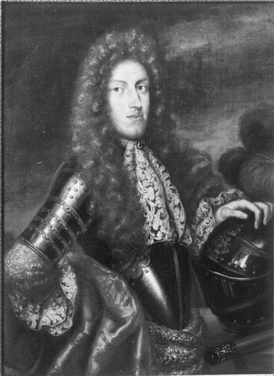 Ludwig Anton in goldverzierter Rüstung