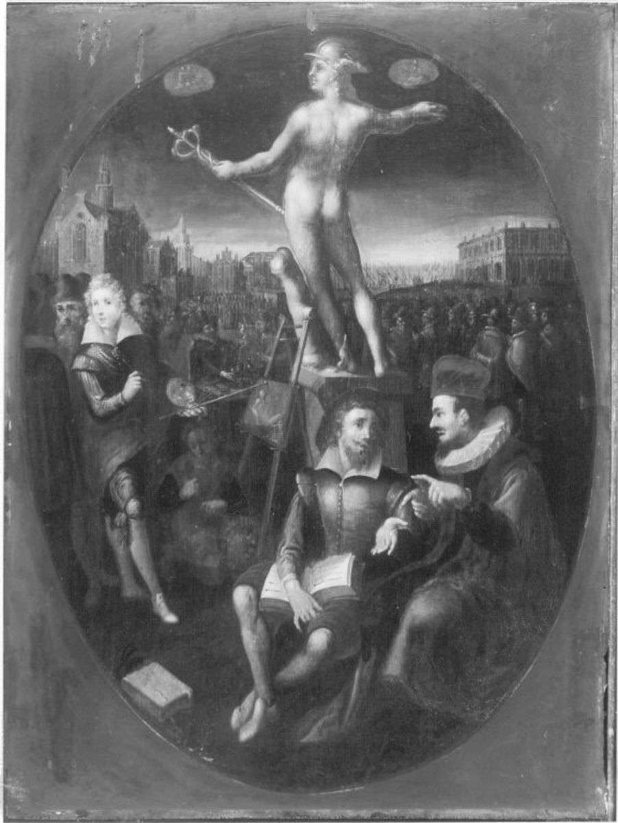 Merkur als Patron der Gelehrten und Künstler (nach Jan Saenredam)