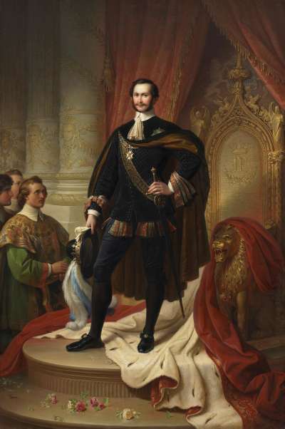 König Maximilian II. von Bayern als Hubertusritter