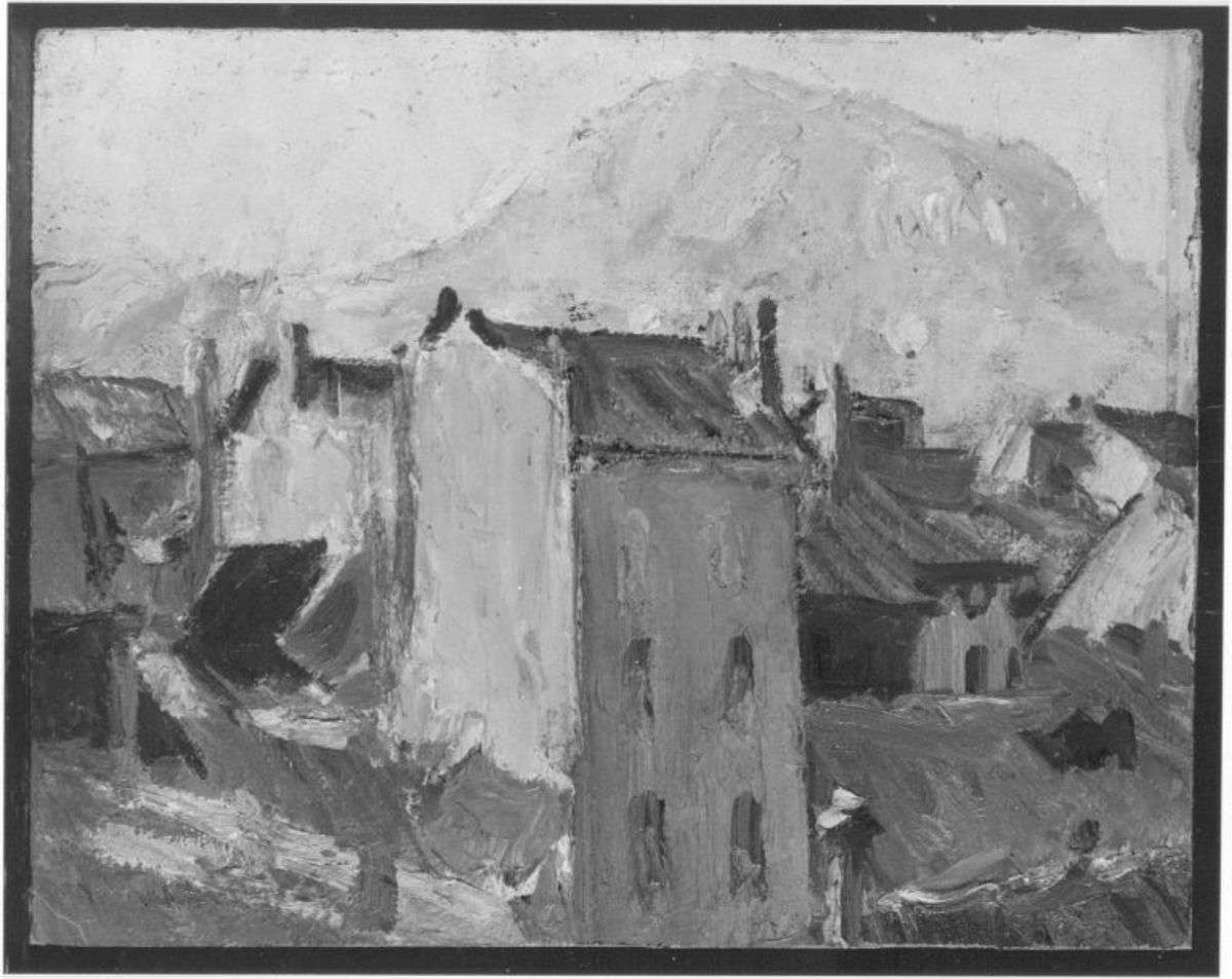 Bozen (Die Bindergasse vom Mondschein aus)