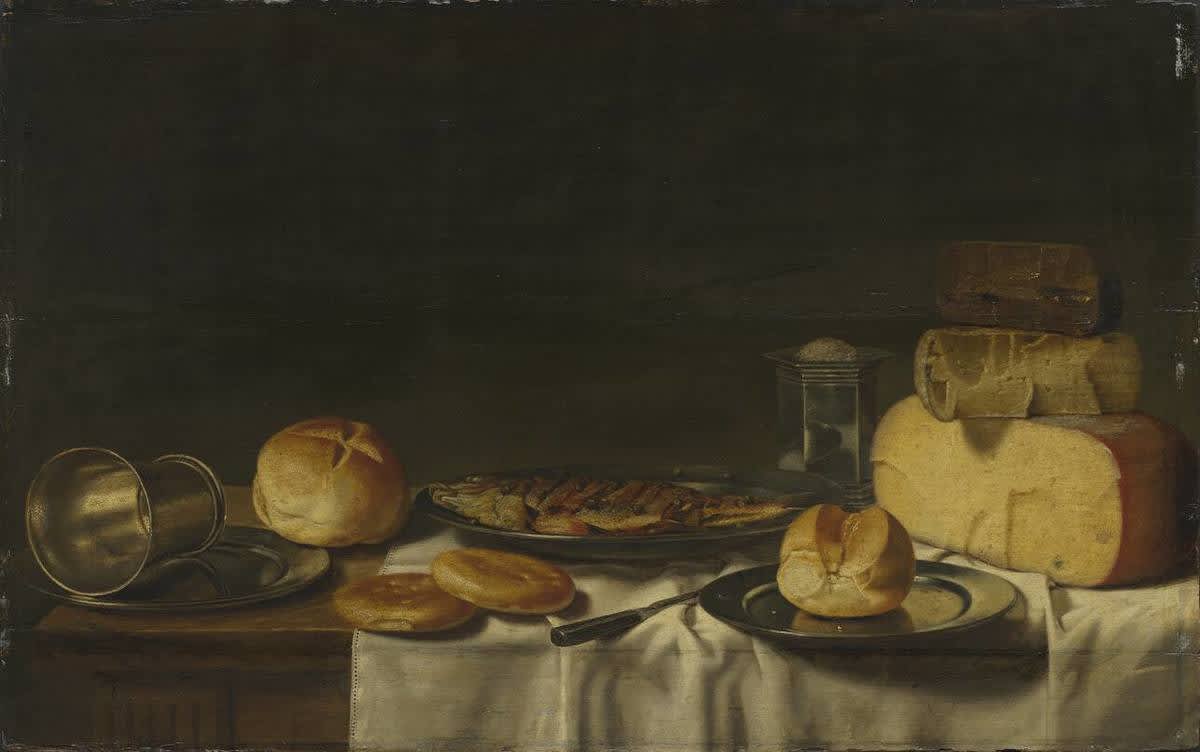 Imbiss mit Käselaiben