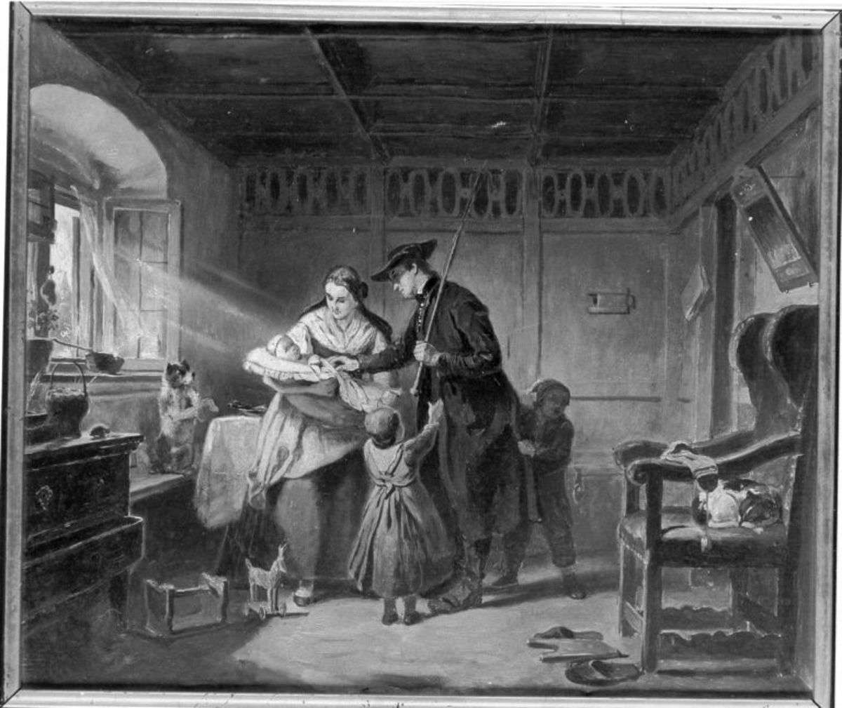 Illustrationen zu Melchior Meyrs "Erzählungen aus dem Ries": Häusliches Glück