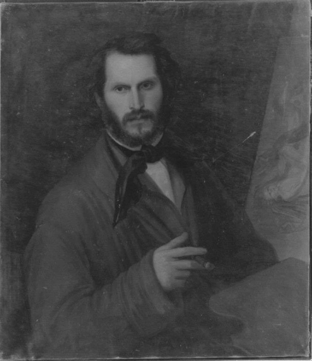 Bildnis eines Mannes an der Staffelei