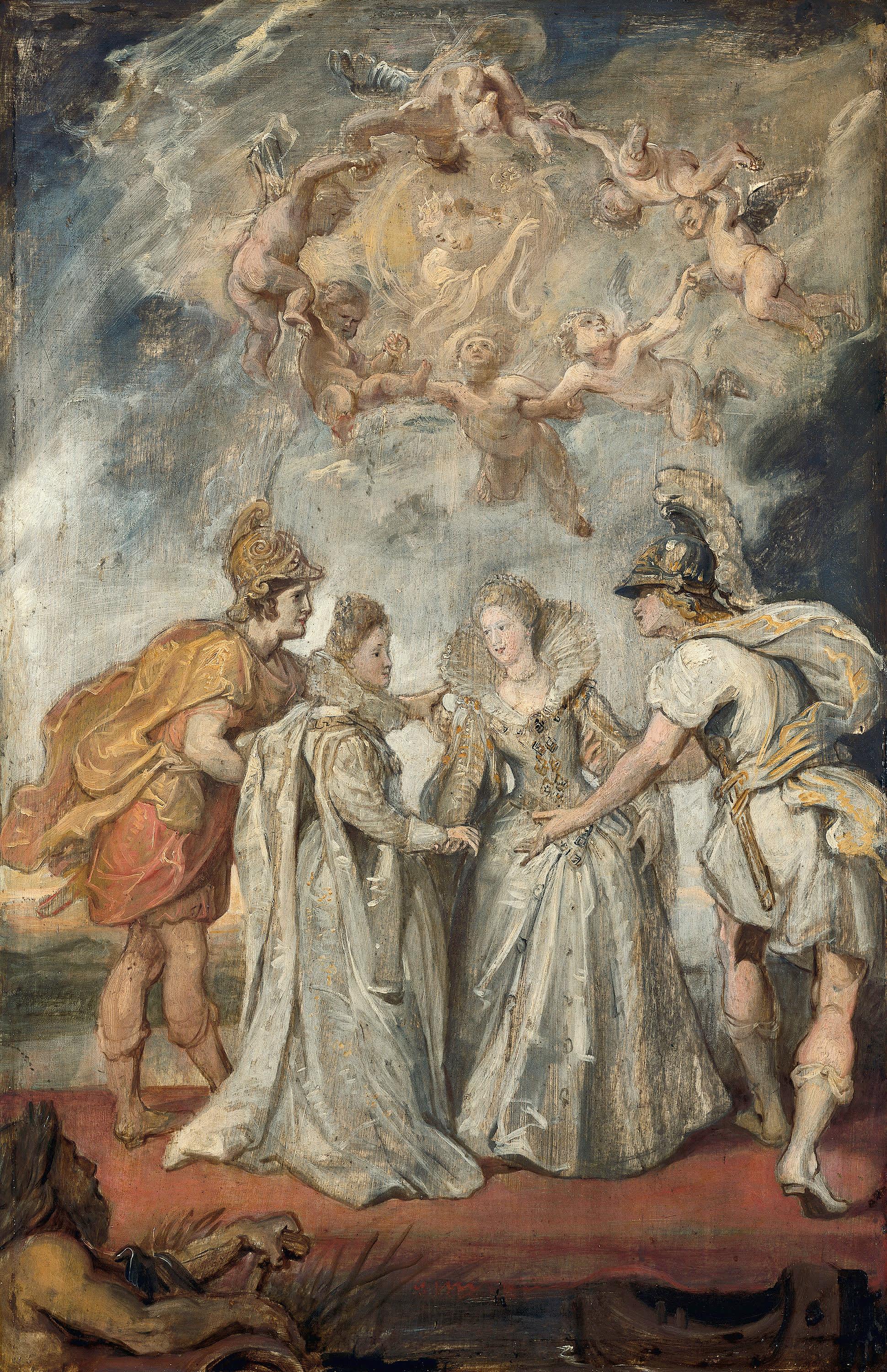 Die Familienverbindung zwischen Frankreich und Spanien (Skizze zum Medici-Zyklus)