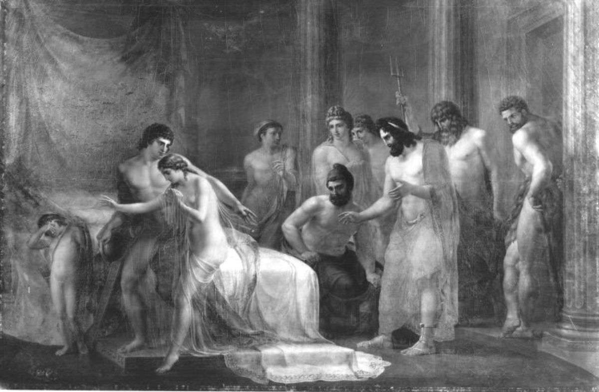 Mars und Venus, von den Göttern überrascht