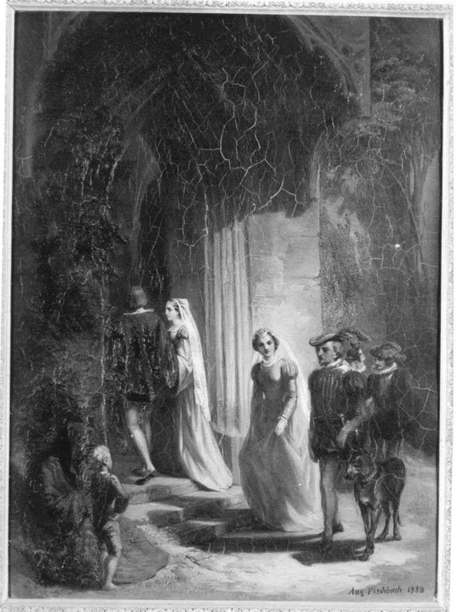 Vor dem Kirchenportal