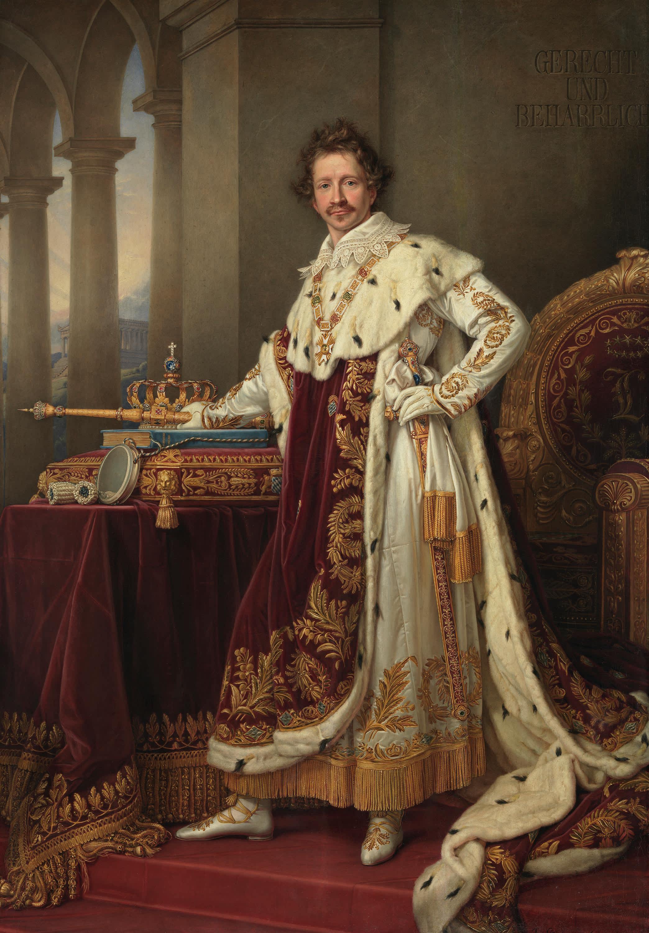 König Ludwig I. von Bayern im Krönungsornat