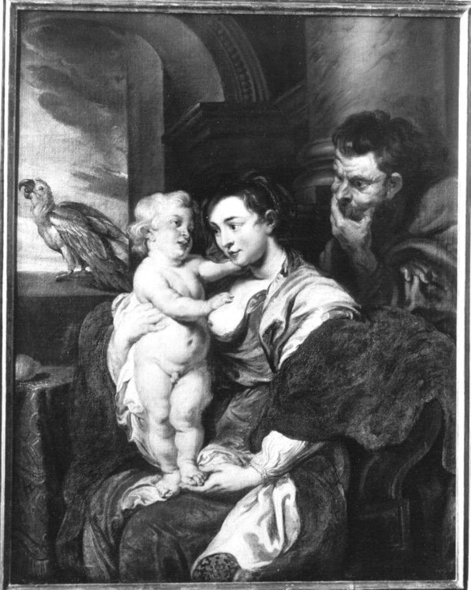 Heilige Familie mit dem Papagei