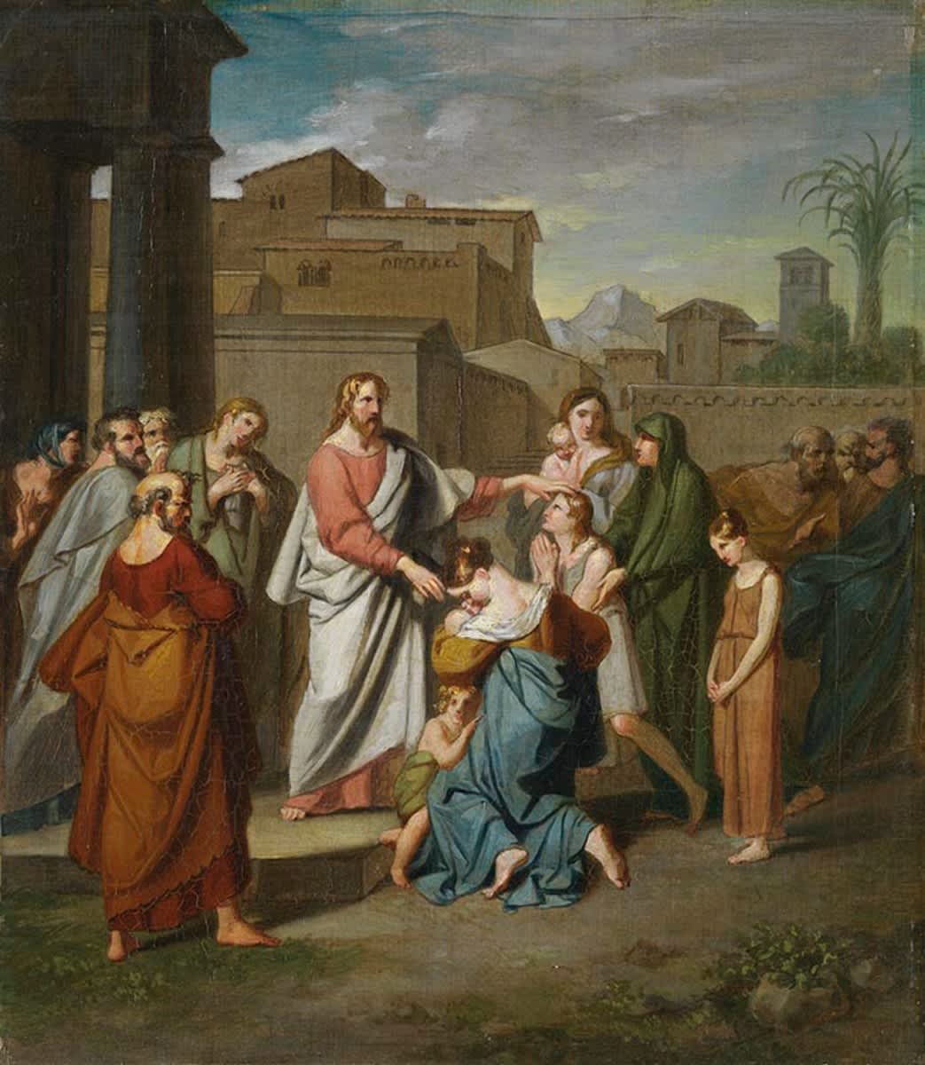 Christus, die Kinder segnend