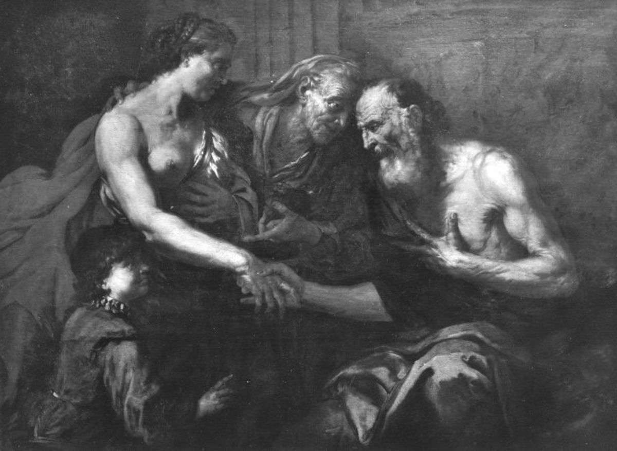 Sarah fordert von Abraham die Verstoßung Hagars